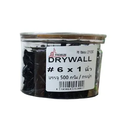 บรรจุภัณฑ์สกรู Drywall สีดำ